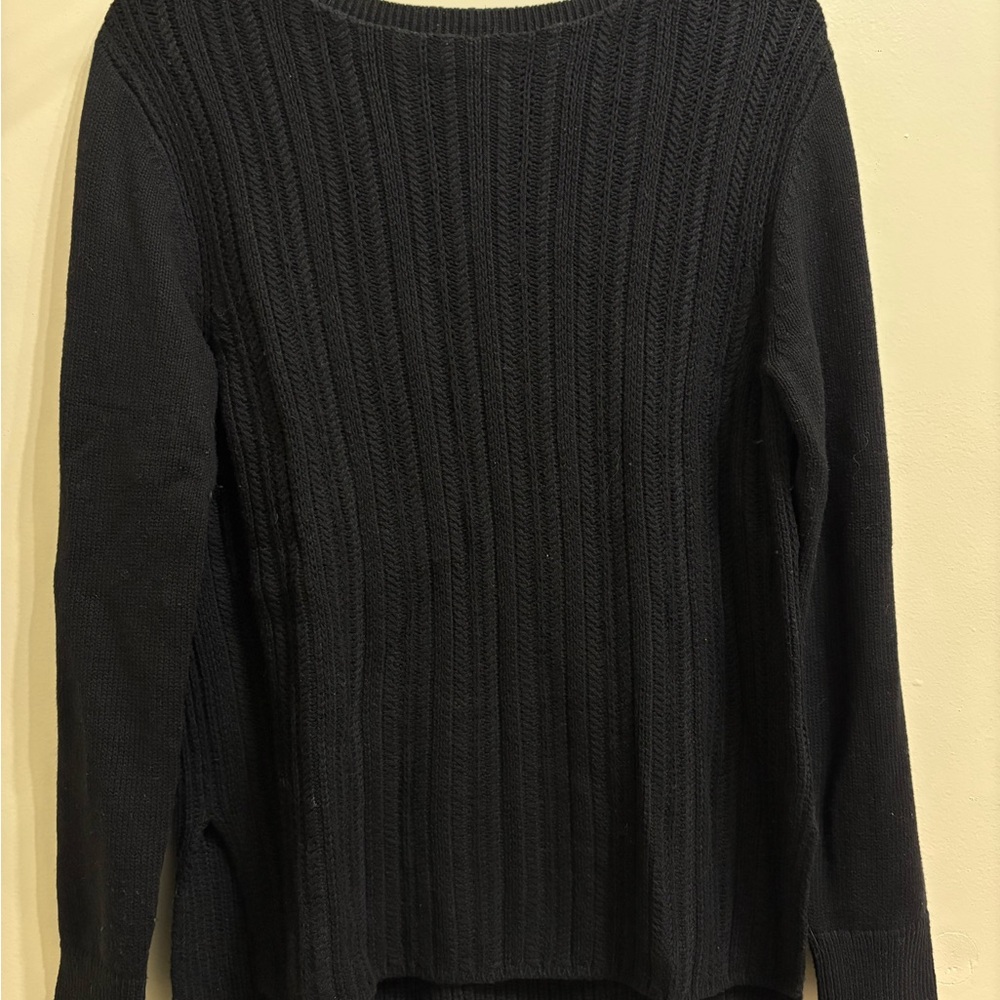 Banana Republic Black Ribbed Sweater